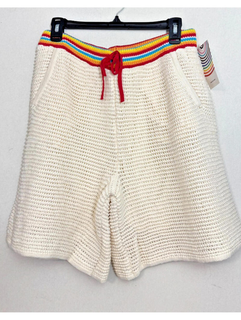 Target Pride Adult Knit Shorts, Rainbow Waistband, Pockets, NWT, Large - Picture 3 of 5